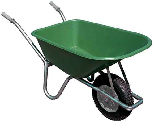 PROBUILD 100L GREEN PVC GARDEN WHEELBARROW