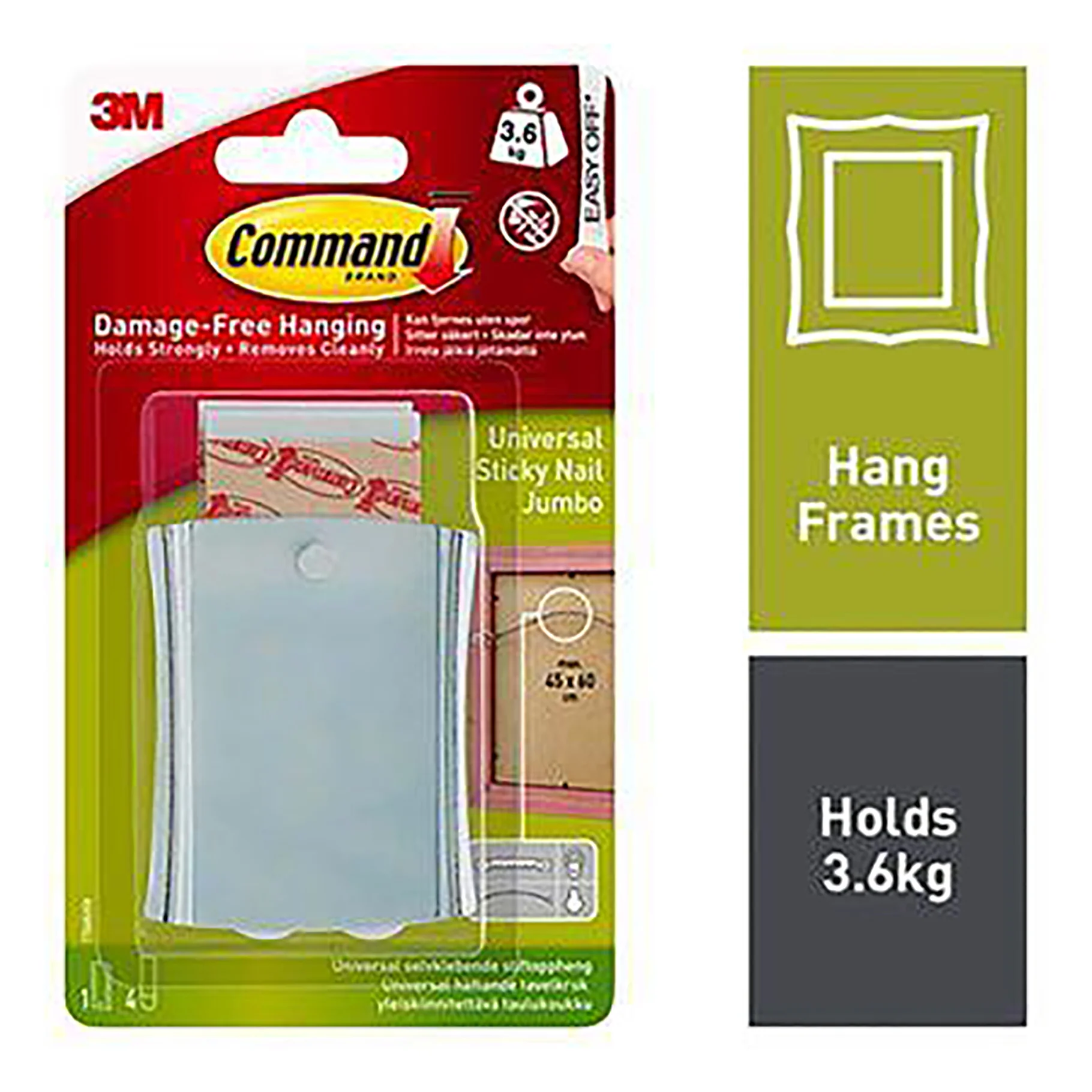 3M COMMAND WIRE-BACKED S/NAIL