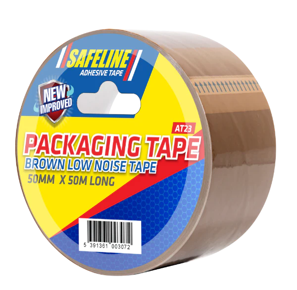 50MM X 50M BROWN LOW NOISE PACKAGING TAPE