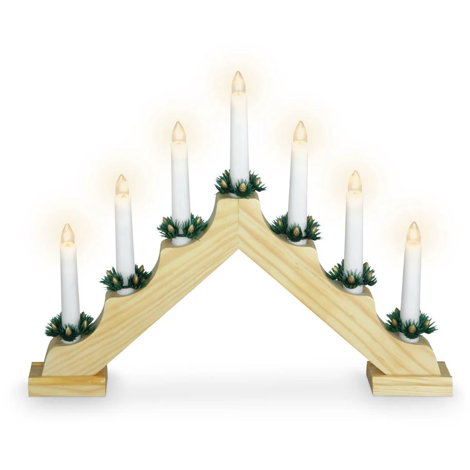 7 LED CANDLE BRIDGE (BATTERY OPERATED) - Image 2