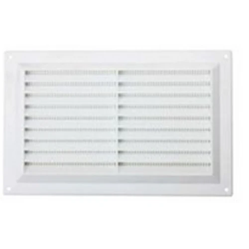 AIRFLOW LOUVERED VENT & SCREEN WHITE 9 X 9