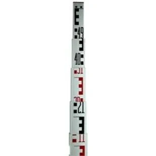 ALUMINIUM 5M TELESCOPIC STAFF C/W CARRY CASE