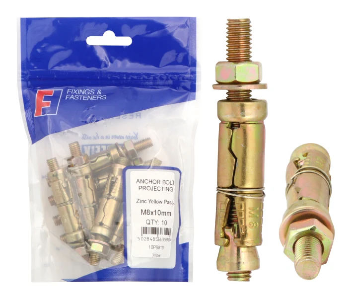 ANCHOR BOLT PROJECTING BAG OF 10