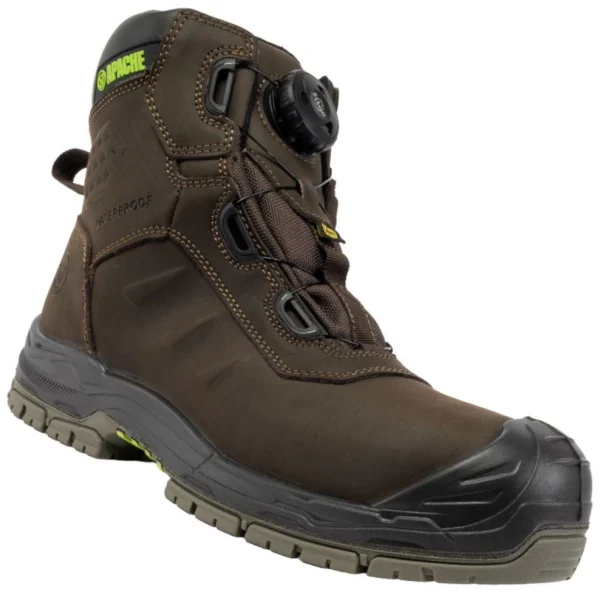 APACHE CHURCHILL WATERPROOF NUBUCK LEATHER 'FITGO' SAFETY BOOT ESD - Image 2