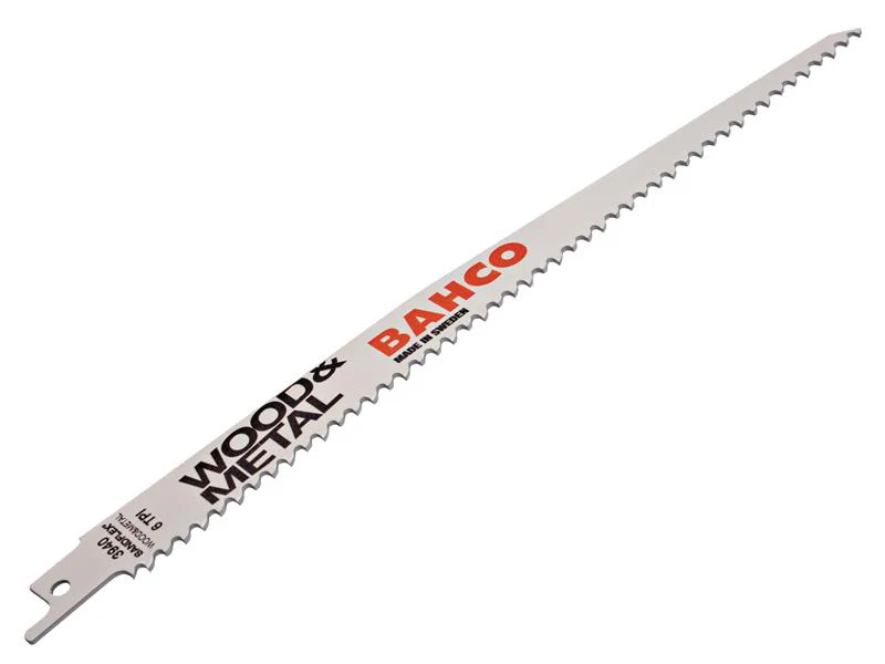 Bahco 3940-300-6-SL Wood/Metal Reciprocating Blade 300mm 6 TPI (Pack 5)