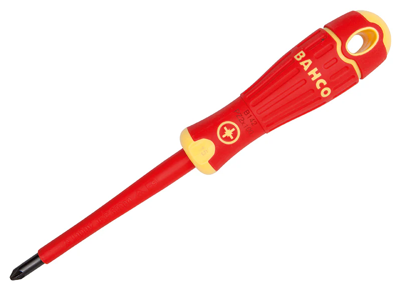Bahco BAHCOFIT VDE Insulated Pozidriv Screwdriver PZ0 x 75mm