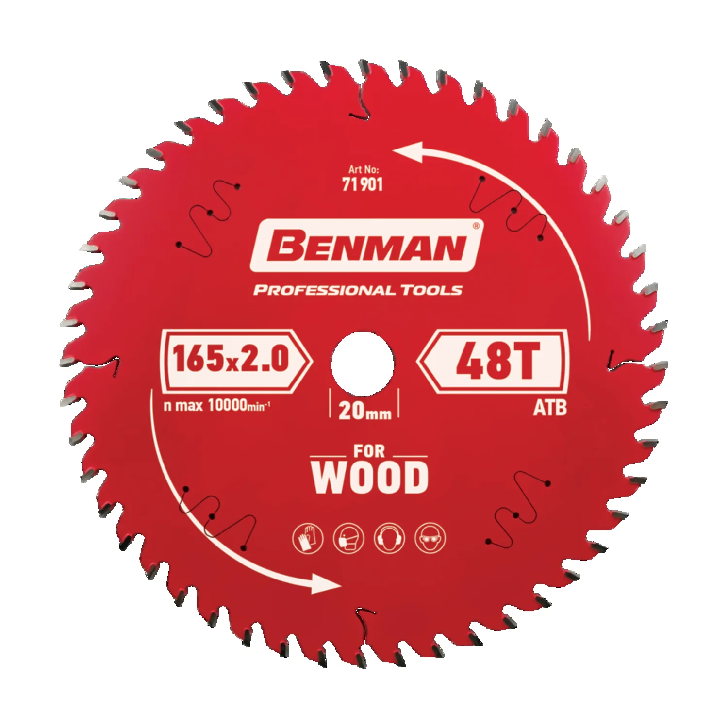 BENMAN CIRCULAR SAW BLADE FOR TABLE SAW MITRE SAW 254 X 2.6MM / 30MM 60T