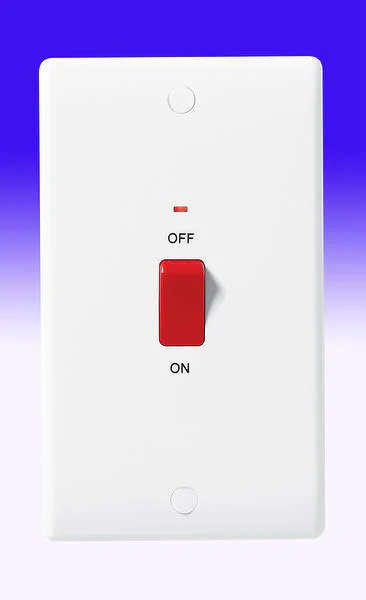 BG DOUBLE COOKER SWITCH 45 AMP & NEON - Image 2