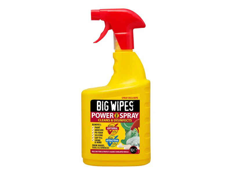 Big Wipes Power Spray Pro+ Antiviral Cleaning Spray 1 litre - Image 2