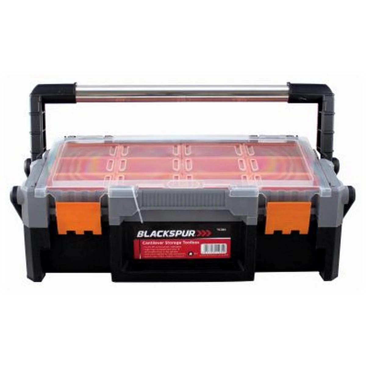 BLACKSPUR 45 X 23.5CM CANTILEVER STORAGE TOOLBOX BB-TC381
