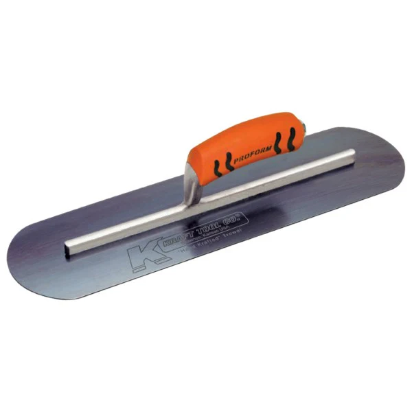 BLUE STEEL POOL TROWEL PROFORM HANDLE 20" X 5"
