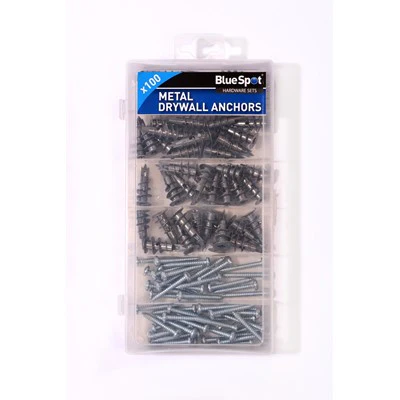 BLUESPOT 100PC DRYWALL ANCHORS