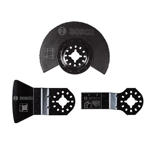 BOSCH 3PC STARLOCK MULTI TOOL TILE BITS