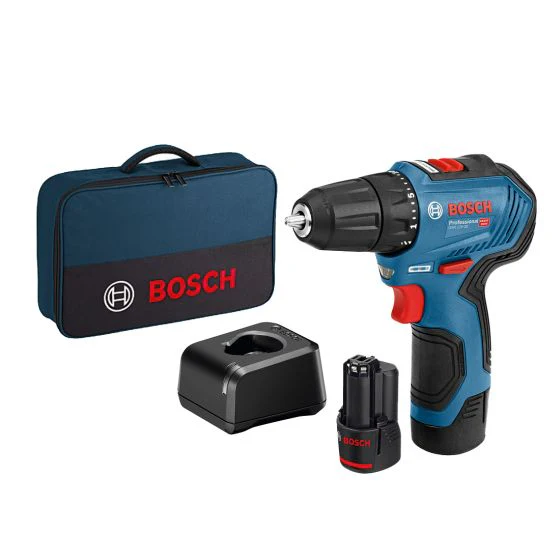 BOSCH GSR 12V-30 C DRILL DRIVER CW 2X2AH