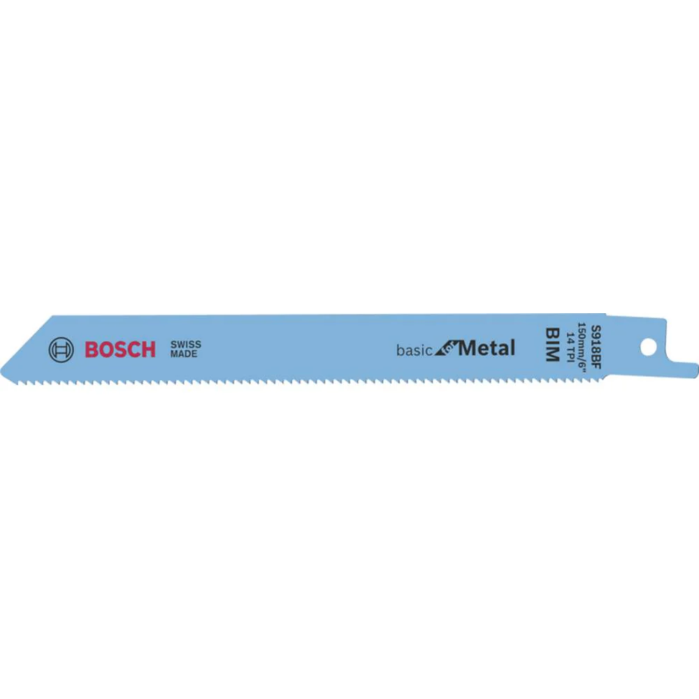 BOSCH S918 BF 5PK RECIPROCATING SAW BLADE FOR METAL