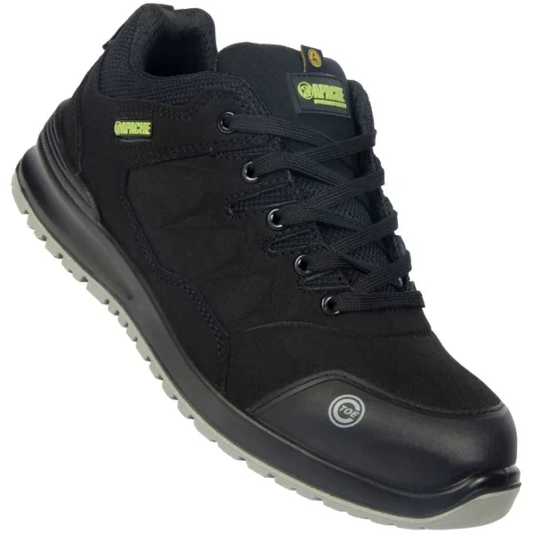 APACHE BRAMPTON ESD SUEDE SAFETY TRAINER BLACK - Image 2