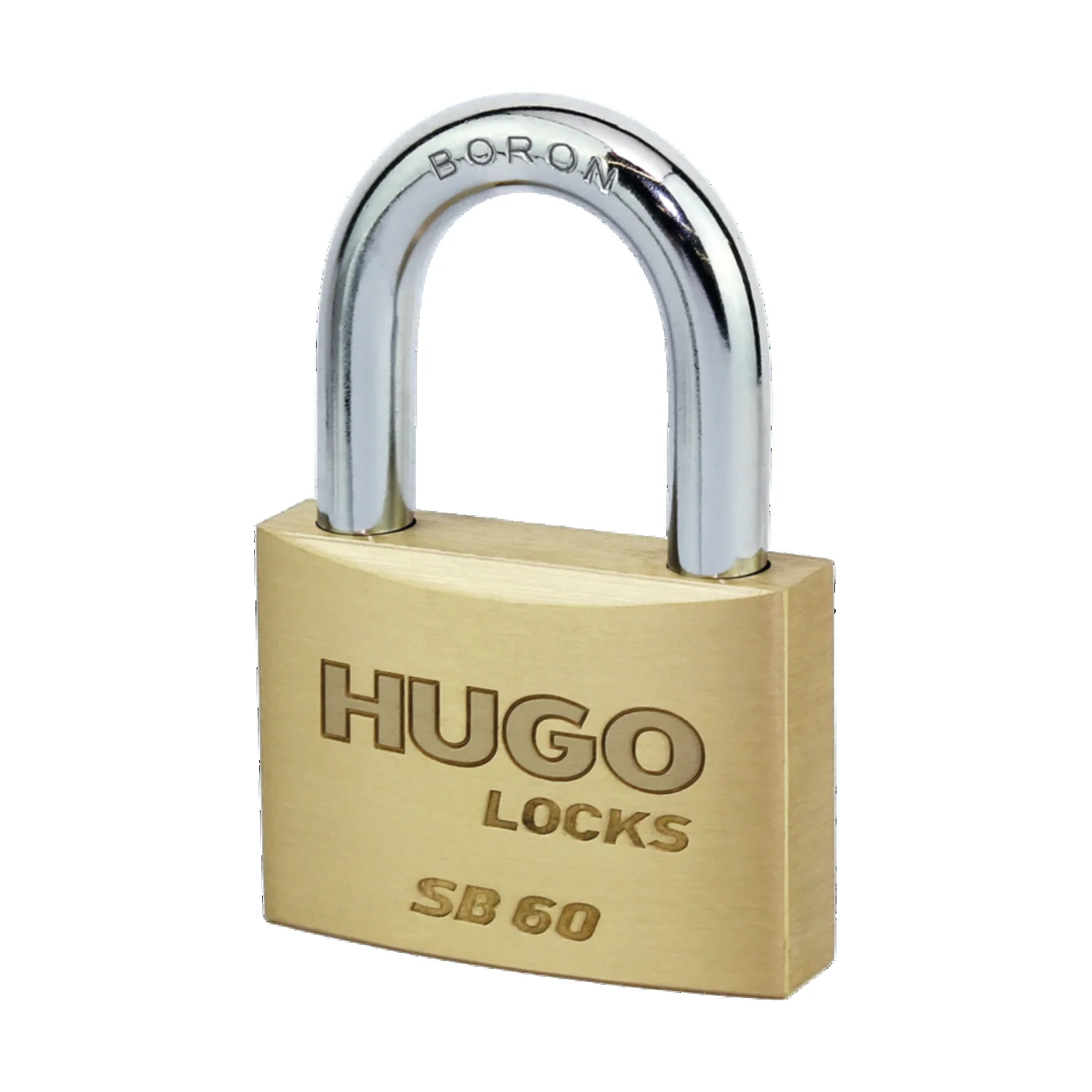 BRASS PADLOCK HUGO SB60 2 KEYS BLISTER