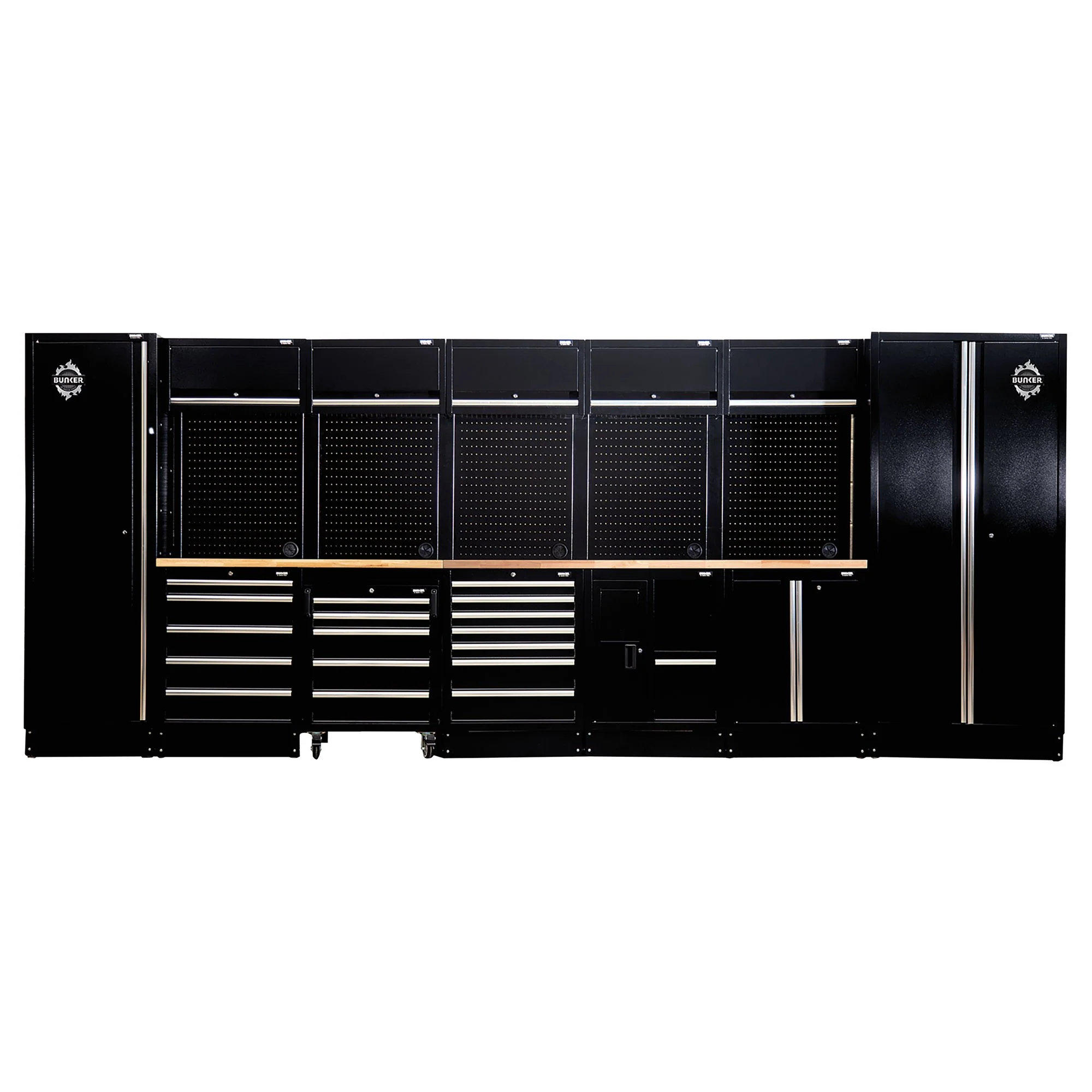 BUNKER® Modular Storage Combo with Hardwood Worktop (25 Piece)
