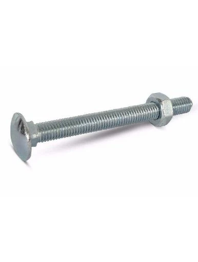 CARRIAGE BOLT ZP M10X75 BAG 10