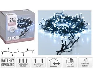 CHRISTMAS LIGHTS 192 LED BATTERY OPERATED - Image 2