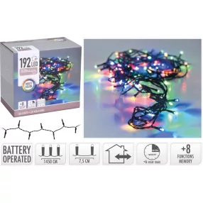 CHRISTMAS LIGHTS 192 LED BATTERY OPERATED - Image 3