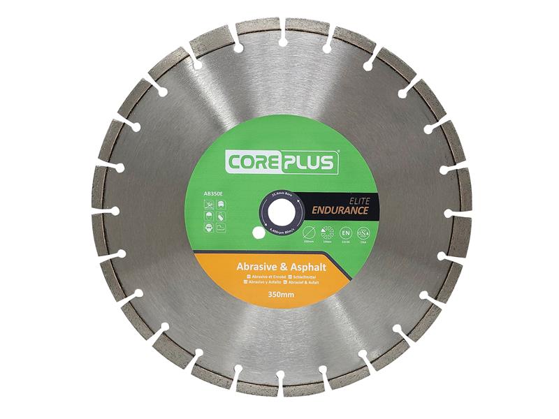 CorePlus AB350E Elite Abrasive & Asphalt Diamond Blade 350mm - Image 2