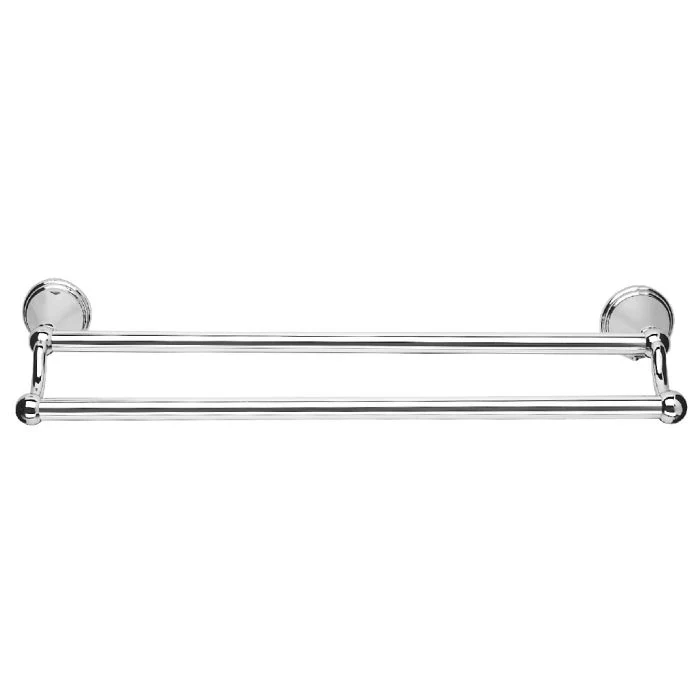 CROYDEX WESTMINSTER DOUBLE TOWEL RAIL CHROME