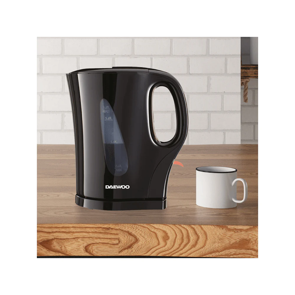 DAEWOO 1.7L BLACK PLASTIC KETTLE - Image 2