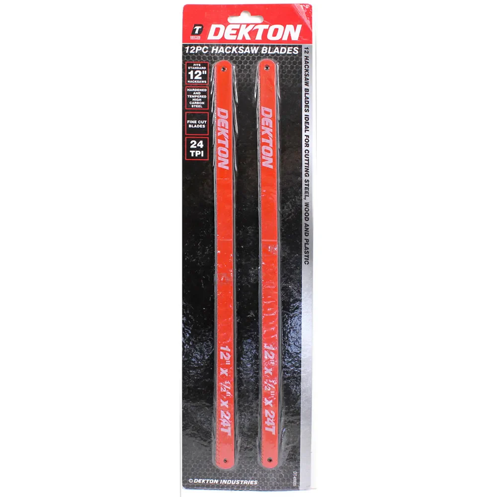DEKTON 12PC HACKSAW BLADES - Image 2