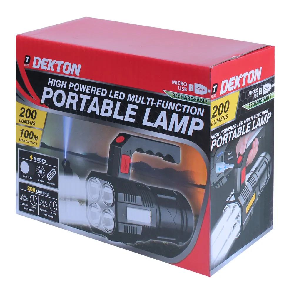 DEKTON RECHARGEABLE MULTIFUNCTION SPOT LIGHT 4 BEAM - Image 6