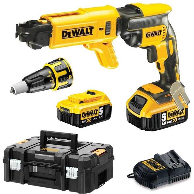 DEWALT 18V COLLATED DRYWALL SCREWDRIVER KIT 2 X 5AH BATTERIES - Image 4