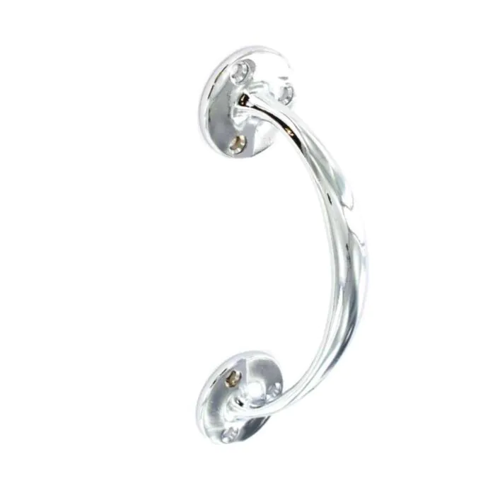 DOORWORKS BOW HANDLE CHROME 150MM 6"