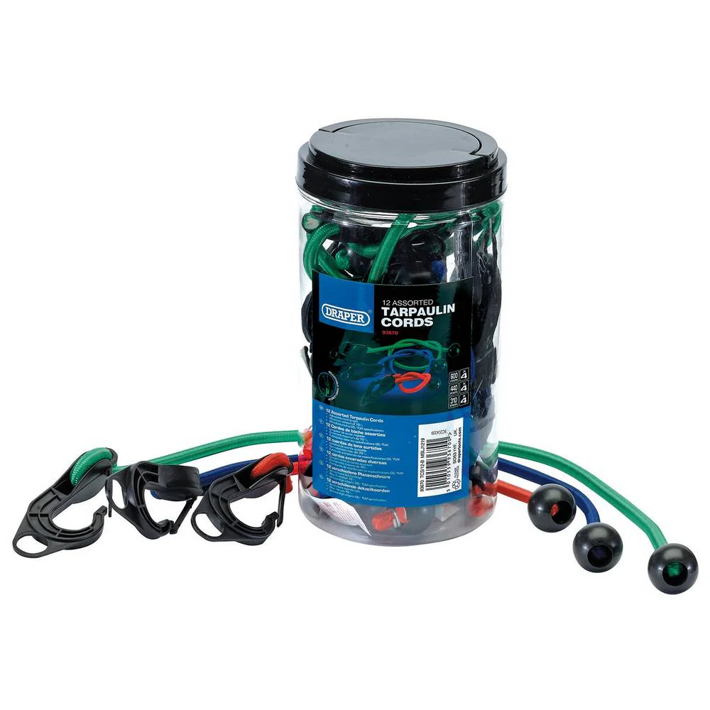 DRAPER 12PC TARPAULIN CORD SET