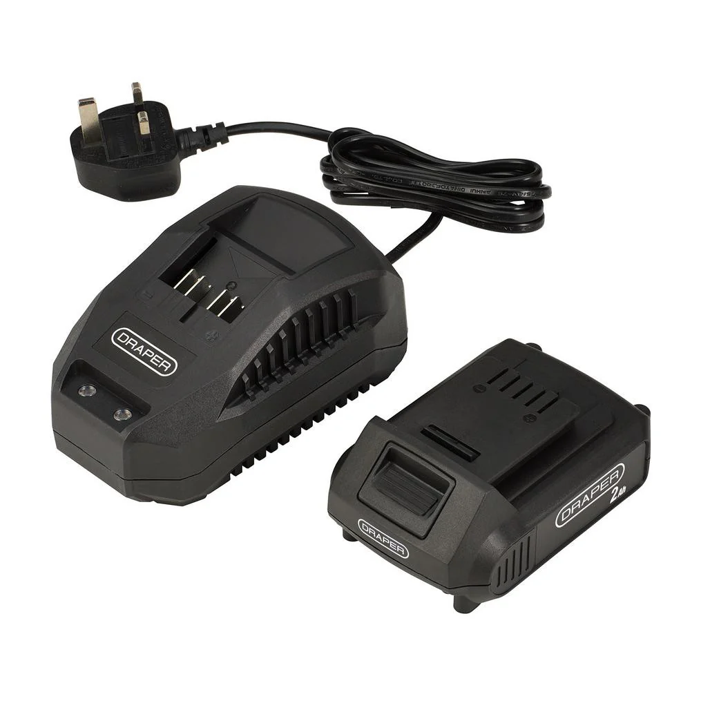 DRAPER 18V POLE HEDGE TRIMMER, 1 X 2.0AH BATTERY, 1 X CHARGER - Image 2
