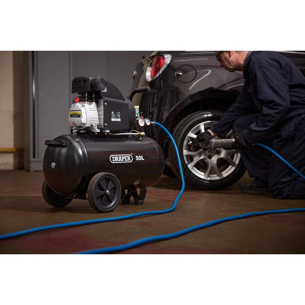 DRAPER 50L DIRECT DRIVE AIR COMPRESSOR, 1.5KW/2HP - Image 3