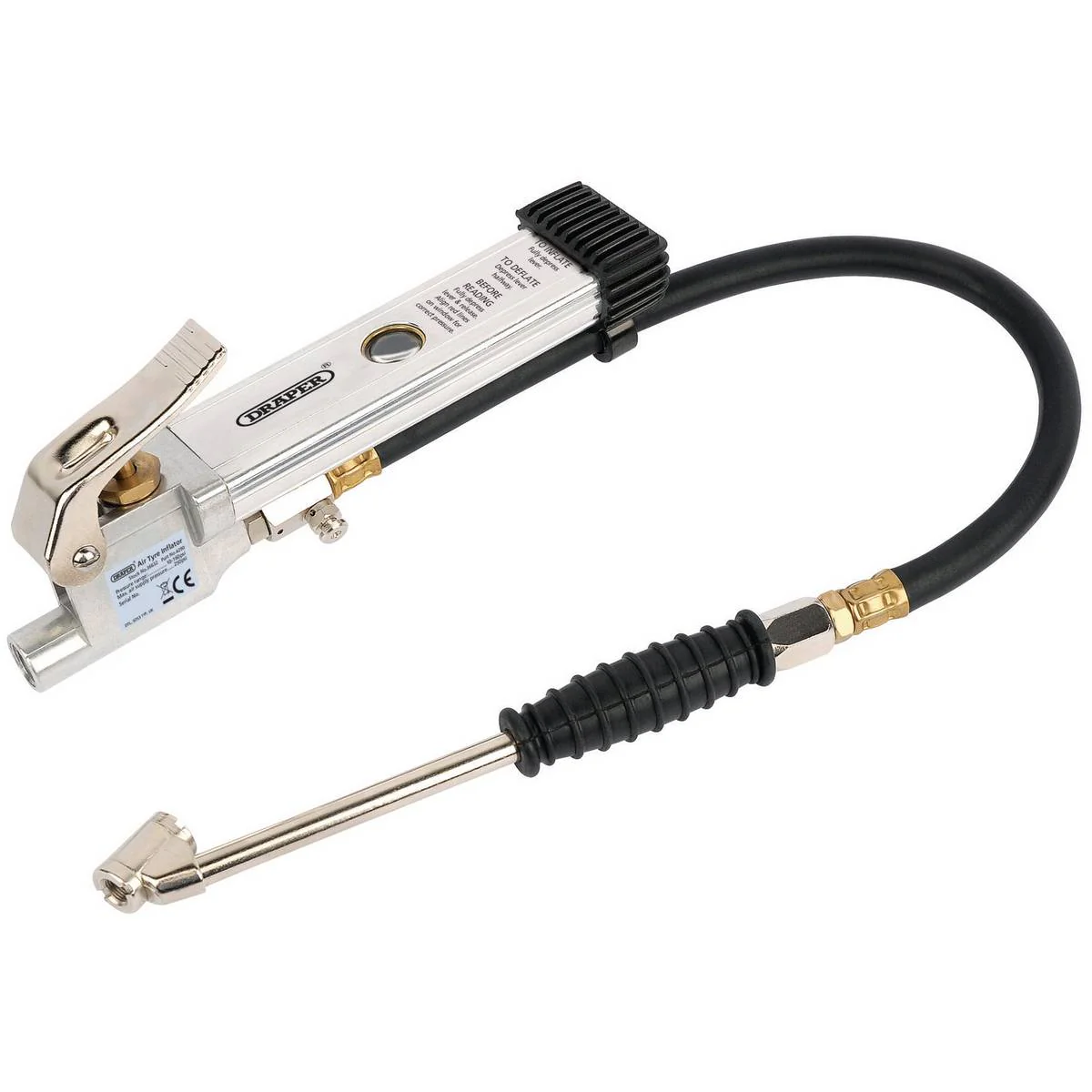 DRAPER AIR LINE INFLATOR WITH TWIN OPEN ENDED PUSH ON CONNECTOR
