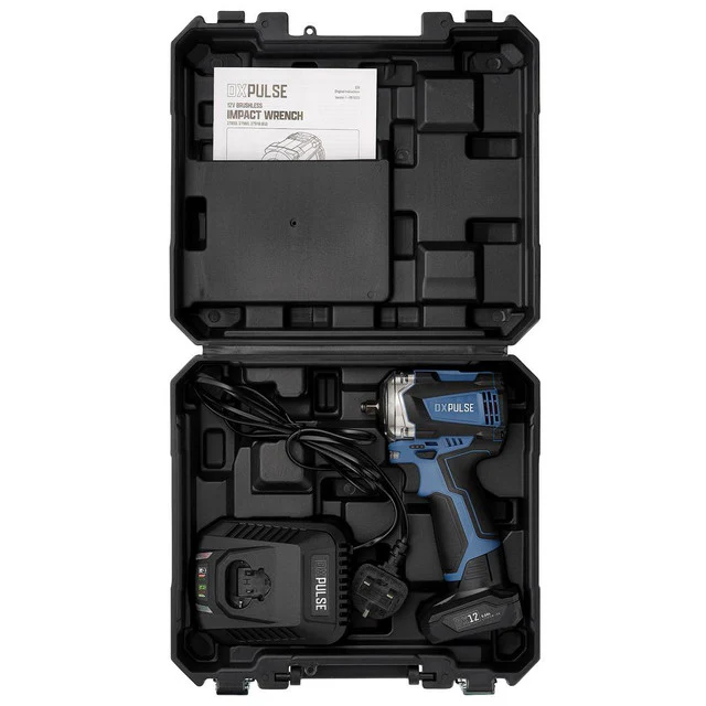 DRAPER DX 12V IMPACT WRENCH AND 5AH BATTERY AND CHARGER - Image 2