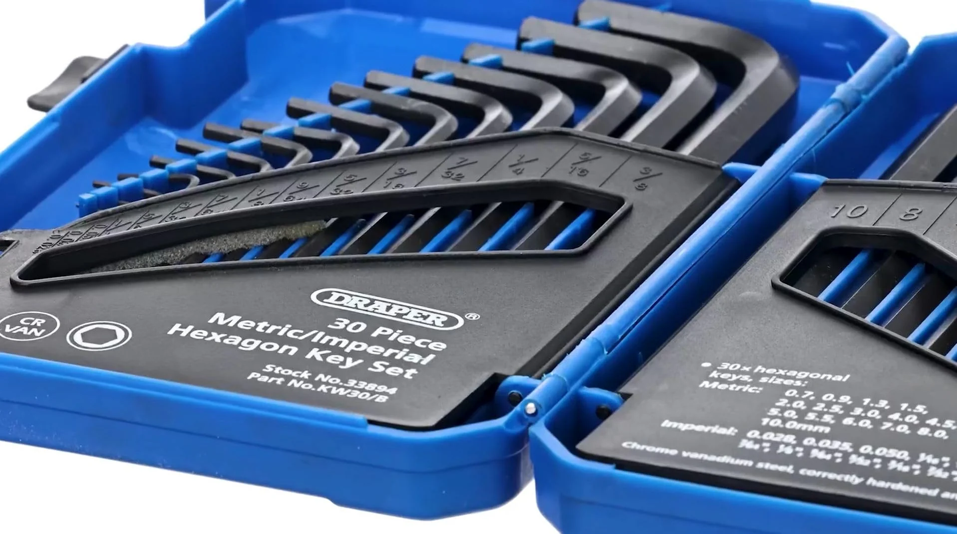 DRAPER HEX KEY SET AND CASE 30PC - Image 2