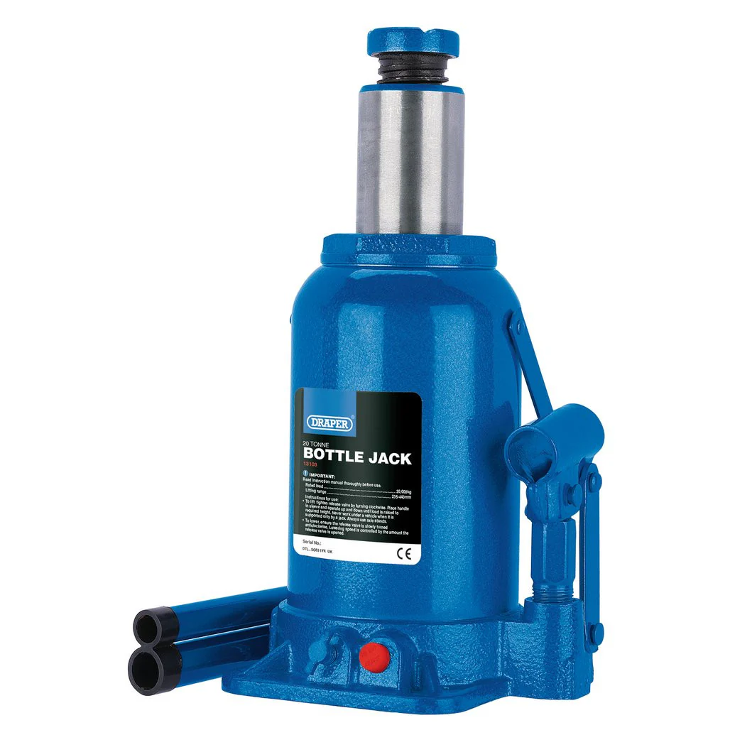 DRAPER HYDRAULIC BOTTLE JACK, 12 TONNE - Image 2