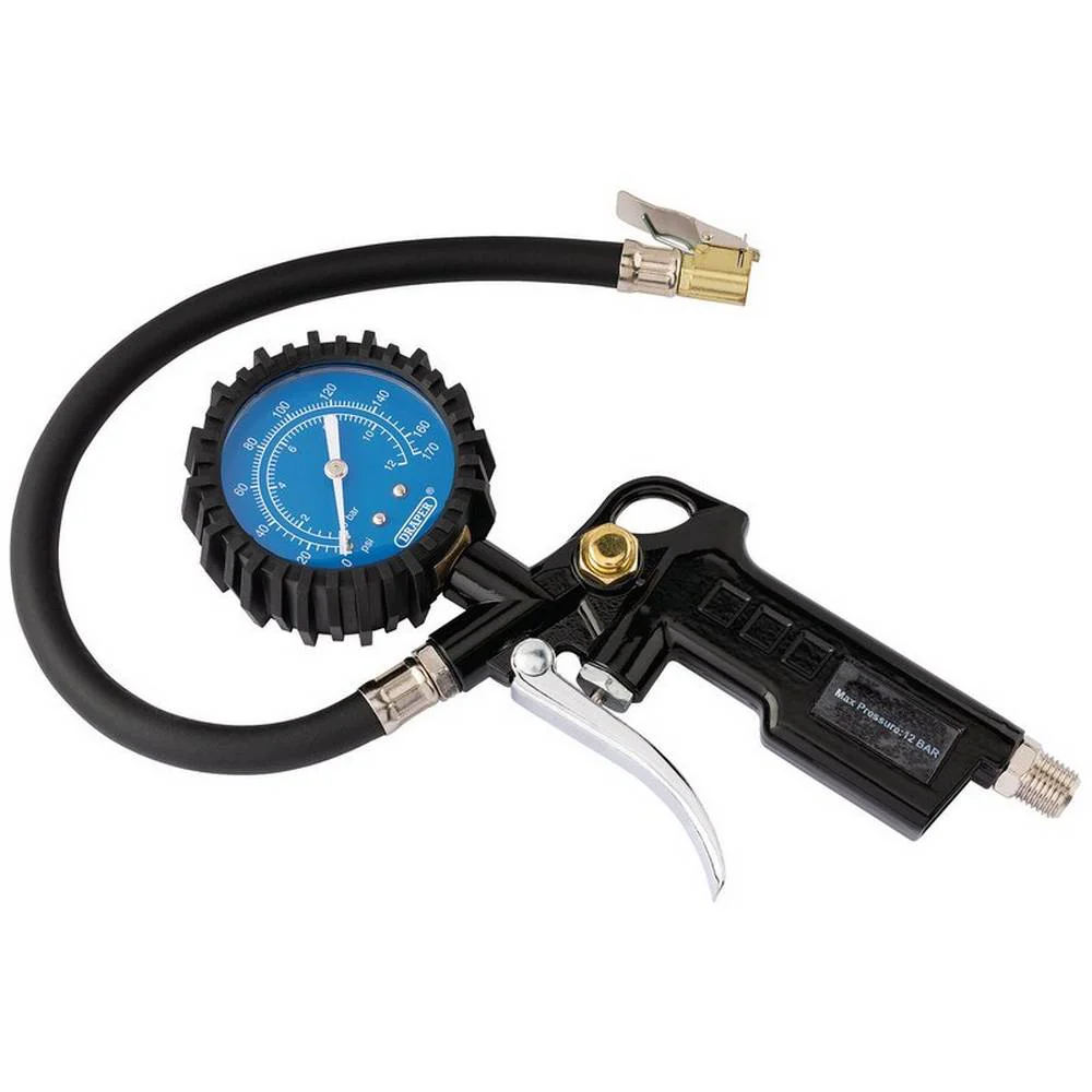 DRAPER PISTOL-GRIP TYRE INFLATOR