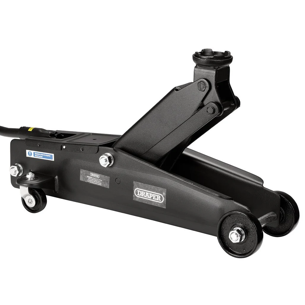 DRAPER TROLLEY JACK, 3 TONNE, BLACK - Image 2