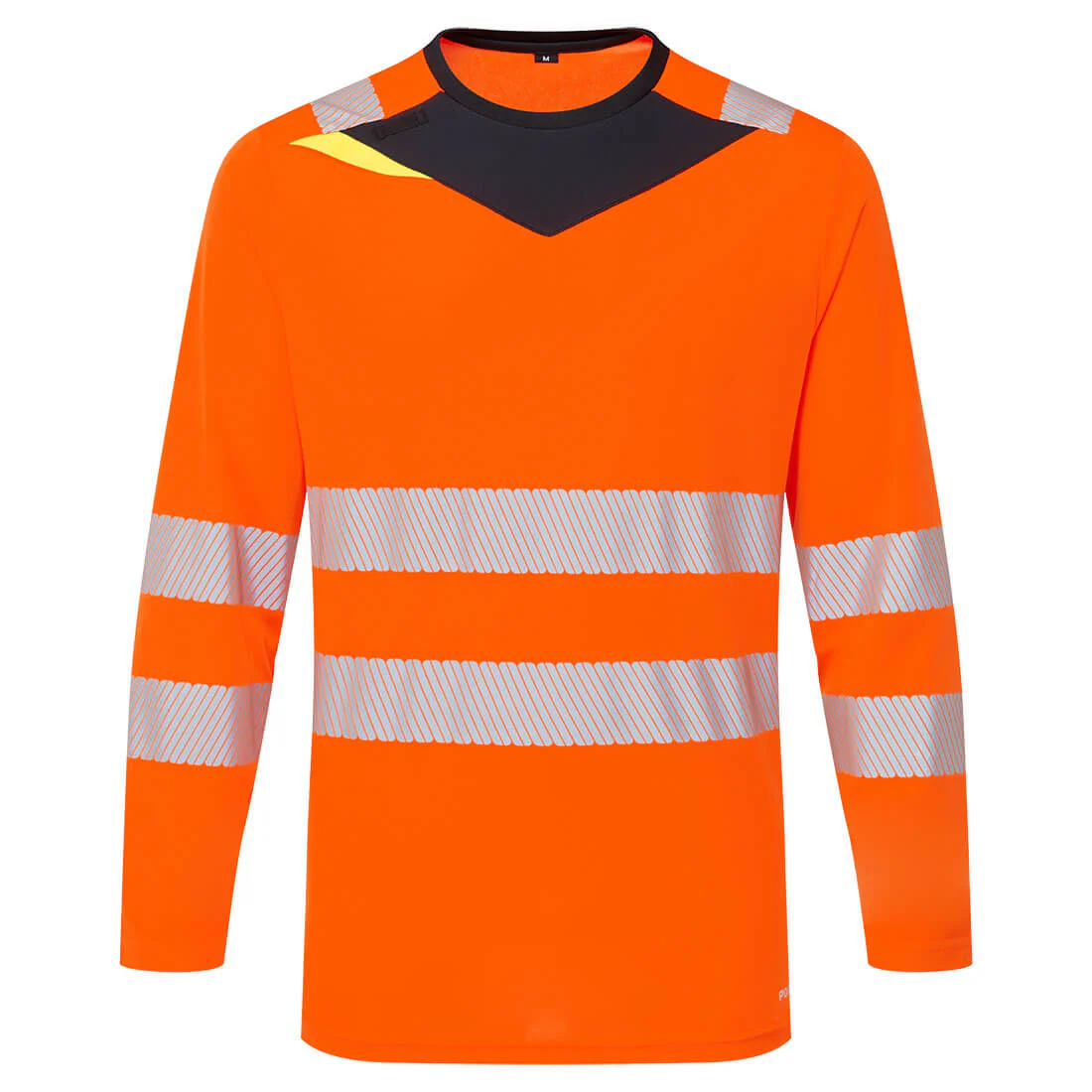 DX4 LONG SLEEVE HI-VIS T-SHIRT YELLOW/BLACK