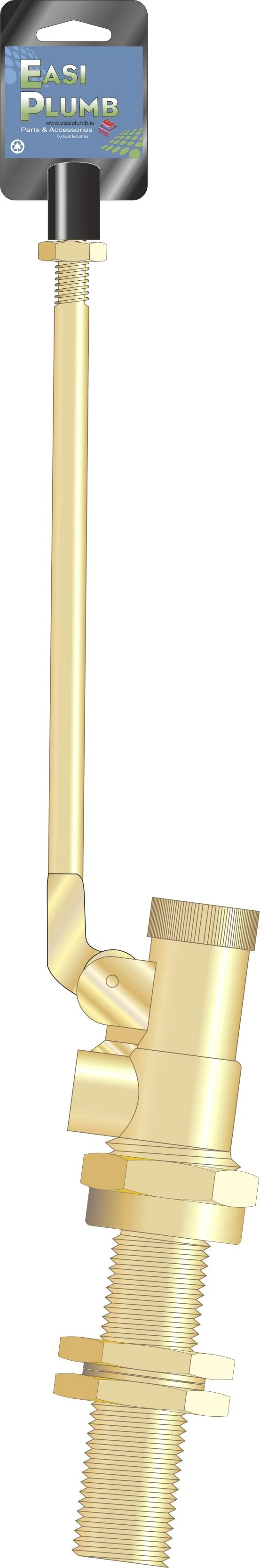 Easy Plumb 1/2" H.P. Brass Ballvalve 3" Tail 6" Lever - Image 2
