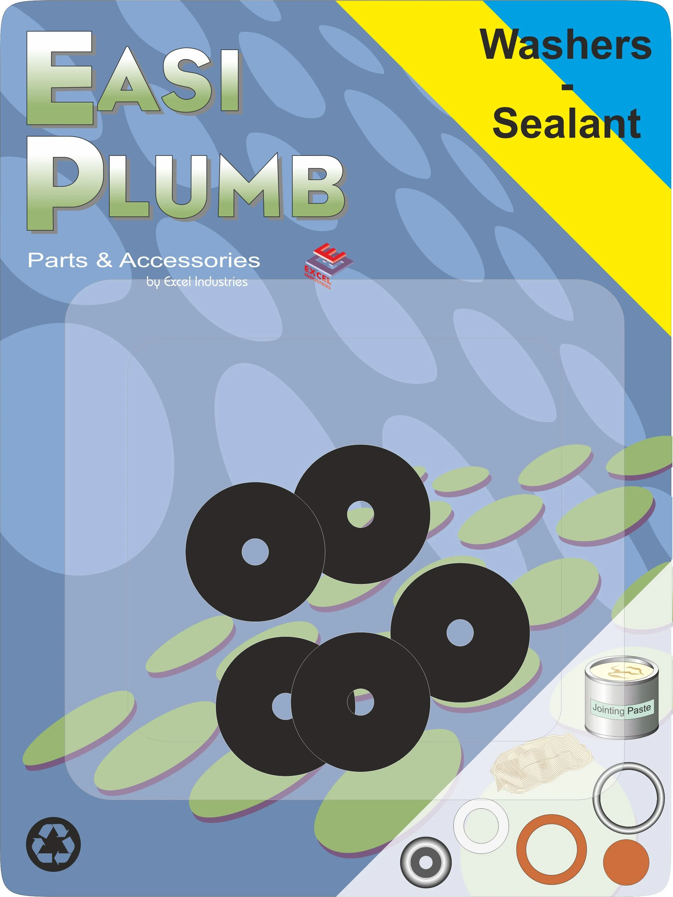 EASY PLUMB 3/8" FLAT TAP WASHERS 5PK