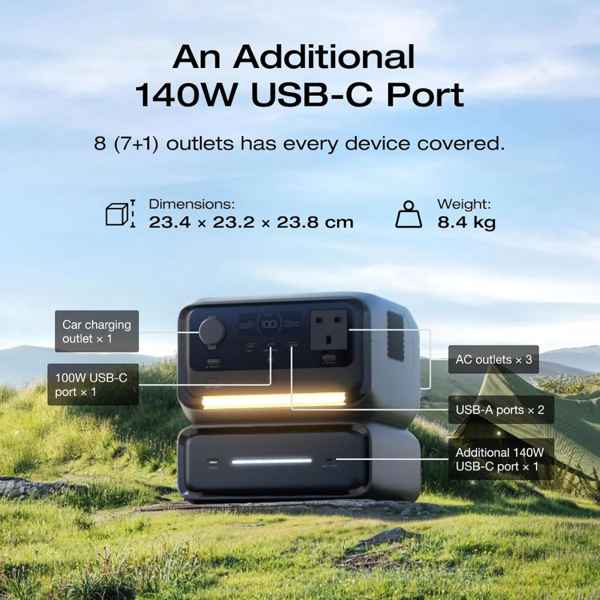 ECOFLOW RIVER 3 MAX PORTABLE POWER STATION (EFRIVER3MAX-UK-CBOX) - Image 2