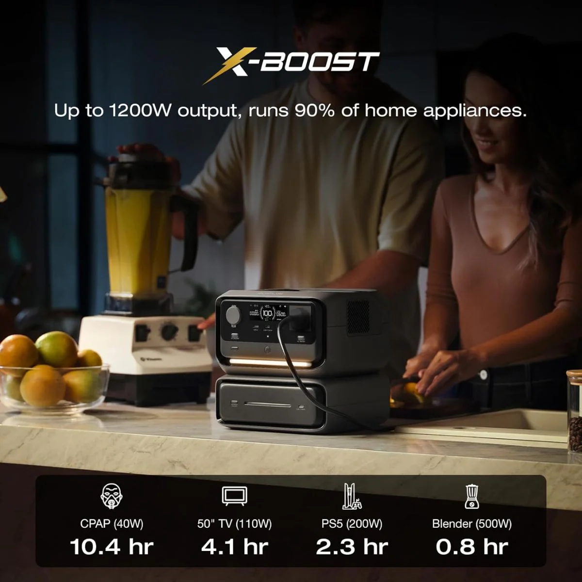 ECOFLOW RIVER 3 MAX PORTABLE POWER STATION (EFRIVER3MAX-UK-CBOX) - Image 3