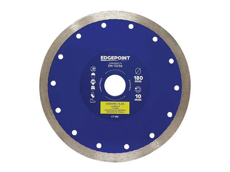 EDGEPLUS EDGEPOINT CT180 TILE CUTTING DIAMOND BLADE 180MM - Image 2
