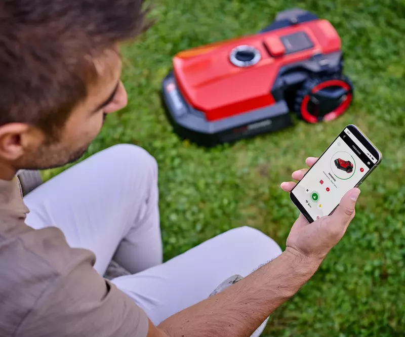 EINHELL 18V 2.5AH LI-ION POWER X-CHANGE BRUSHLESS CORDLESS 18CM FREELEXO 500 ROBOTIC LAWN MOWER - Image 2