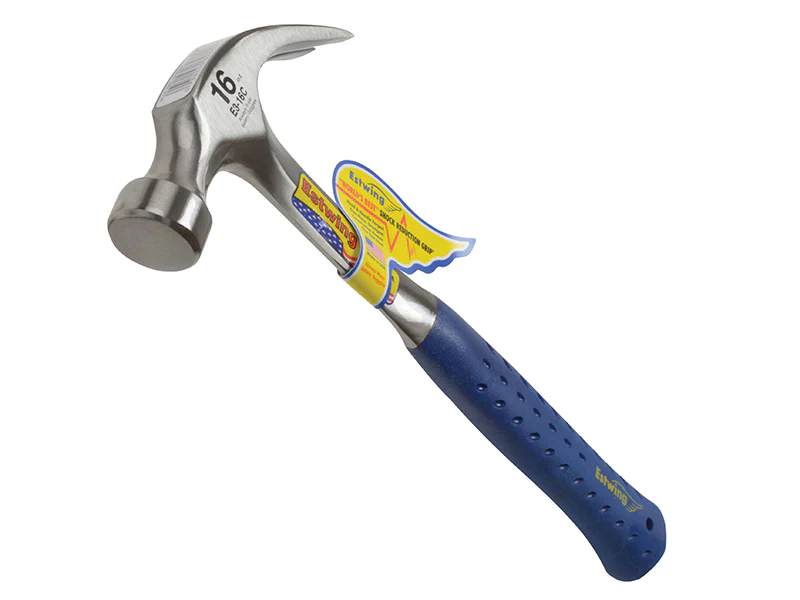 Estwing E3/16C Curved Claw Hammer - Vinyl Grip 450g (16oz) - Image 2