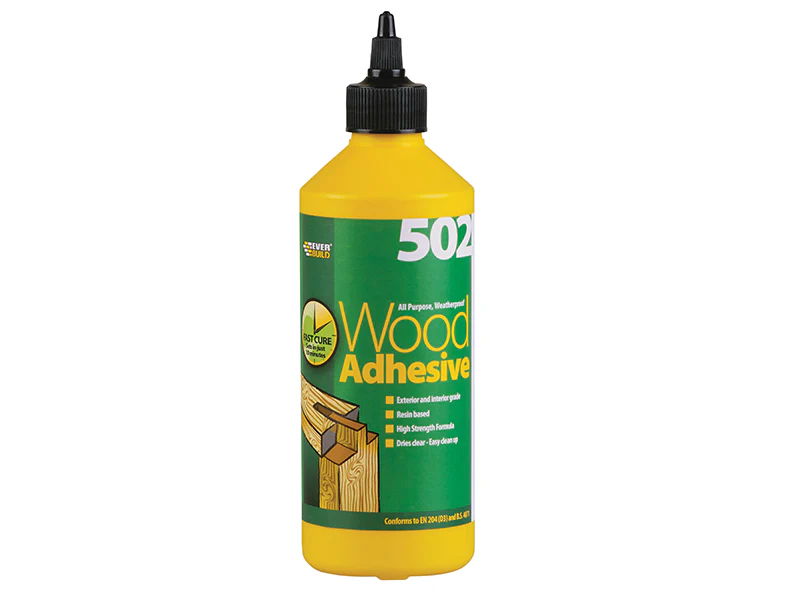 Everbuild Sika 502 All Purpose Weatherproof Wood Adhesive 500ml - Image 2
